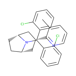 Cc1cccnc1[C@@H]1C[C@@H]2CC[C@H](C1)N2C(c1ccccc1Cl)c1ccccc1Cl ZINC000103231439