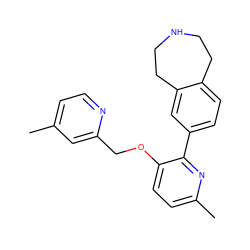 Cc1ccnc(COc2ccc(C)nc2-c2ccc3c(c2)CCNCC3)c1 ZINC000205447100