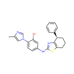 Cc1cn(-c2ccc(Nc3nc4c(s3)CCC[C@@H]4c3ccccc3)cc2O)cn1 ZINC000073196303