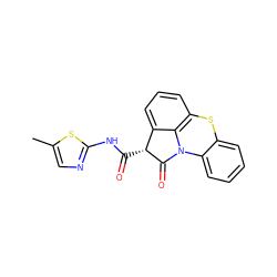 Cc1cnc(NC(=O)[C@H]2C(=O)N3c4ccccc4Sc4cccc2c43)s1 ZINC000100658527