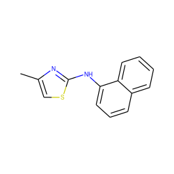 Cc1csc(Nc2cccc3ccccc23)n1 ZINC000005730833