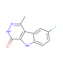 Cc1n[nH]c(=O)c2[nH]c3ccc(F)cc3c12 ZINC000026440828