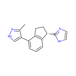 Cc1n[nH]cc1-c1cccc2c1CC[C@@H]2c1ncc[nH]1 ZINC000029048237