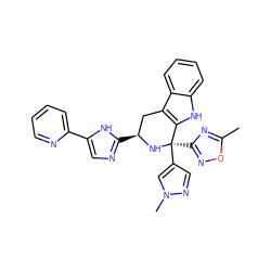 Cc1nc([C@]2(c3cnn(C)c3)N[C@@H](c3ncc(-c4ccccn4)[nH]3)Cc3c2[nH]c2ccccc32)no1 ZINC000653746427