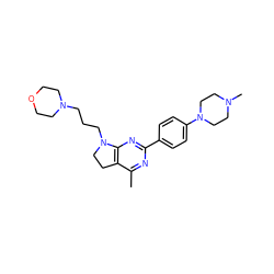 Cc1nc(-c2ccc(N3CCN(C)CC3)cc2)nc2c1CCN2CCCN1CCOCC1 ZINC000199008112