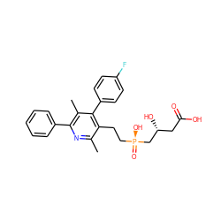 Cc1nc(-c2ccccc2)c(C)c(-c2ccc(F)cc2)c1CC[P@](=O)(O)C[C@H](O)CC(=O)O ZINC000026673507