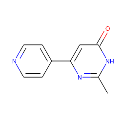 Cc1nc(-c2ccncc2)cc(=O)[nH]1 ZINC000034380852