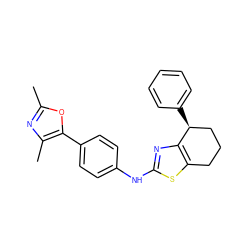 Cc1nc(C)c(-c2ccc(Nc3nc4c(s3)CCC[C@@H]4c3ccccc3)cc2)o1 ZINC000073195705