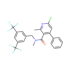 Cc1nc(Cl)cc(-c2ccccc2)c1C(=O)N(C)Cc1cc(C(F)(F)F)cc(C(F)(F)F)c1 ZINC000071316942