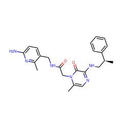 Cc1nc(N)ccc1CNC(=O)Cn1c(C)cnc(NC[C@H](C)c2ccccc2)c1=O ZINC000013493128