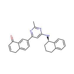 Cc1nc(N[C@@H]2CCCc3ccccc32)cc(-c2ccc3c(c2)C(=O)C=CC3)n1 ZINC000653668914