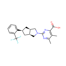 Cc1nc(N2C[C@H]3C[C@@H](c4ccccc4C(F)(F)F)C[C@H]3C2)nc(C(=O)O)c1C ZINC000473086981