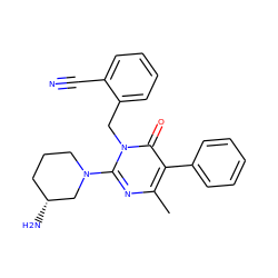 Cc1nc(N2CCC[C@@H](N)C2)n(Cc2ccccc2C#N)c(=O)c1-c1ccccc1 ZINC000034517392