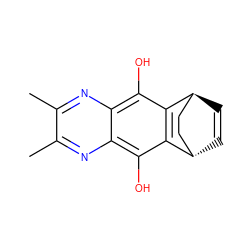 Cc1nc2c(O)c3c(c(O)c2nc1C)[C@H]1C=C[C@H]3CC1 ZINC000102797841