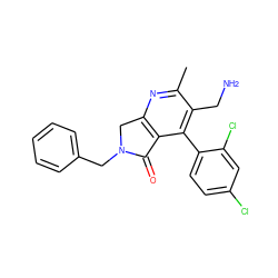 Cc1nc2c(c(-c3ccc(Cl)cc3Cl)c1CN)C(=O)N(Cc1ccccc1)C2 ZINC000034804409