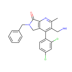 Cc1nc2c(c(-c3ccc(Cl)cc3Cl)c1CN)CN(Cc1ccccc1)C2=O ZINC000034806310