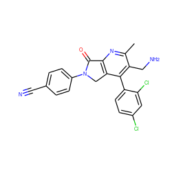 Cc1nc2c(c(-c3ccc(Cl)cc3Cl)c1CN)CN(c1ccc(C#N)cc1)C2=O ZINC000034804227