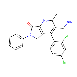 Cc1nc2c(c(-c3ccc(Cl)cc3Cl)c1CN)CN(c1ccccc1)C2=O ZINC000034806308