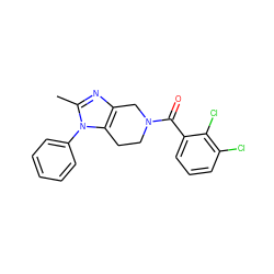 Cc1nc2c(n1-c1ccccc1)CCN(C(=O)c1cccc(Cl)c1Cl)C2 ZINC000225969017