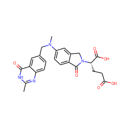 Cc1nc2ccc(CN(C)c3ccc4c(c3)CN([C@@H](CCC(=O)O)C(=O)O)C4=O)cc2c(=O)[nH]1 ZINC000013822848