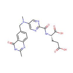 Cc1nc2ccc(CN(C)c3cnc(C(=O)N[C@@H](CCC(=O)O)C(=O)O)nc3)cc2c(=O)[nH]1 ZINC000013821872