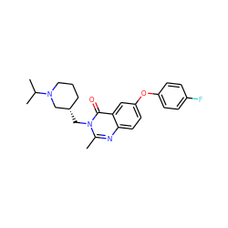 Cc1nc2ccc(Oc3ccc(F)cc3)cc2c(=O)n1C[C@H]1CCCN(C(C)C)C1 ZINC000028711981