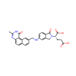 Cc1nc2ccc3ccc(CNc4ccc5c(c4)CN([C@@H](CCC(=O)O)C(=O)O)C5=O)cc3c2c(=O)[nH]1 ZINC000003871820