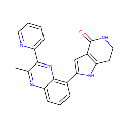 Cc1nc2cccc(-c3cc4c([nH]3)CCNC4=O)c2nc1-c1ccccn1 ZINC000222507170