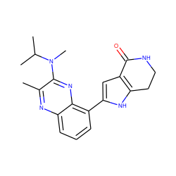 Cc1nc2cccc(-c3cc4c([nH]3)CCNC4=O)c2nc1N(C)C(C)C ZINC000222397626