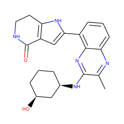 Cc1nc2cccc(-c3cc4c([nH]3)CCNC4=O)c2nc1N[C@@H]1CCC[C@H](O)C1 ZINC000222368501