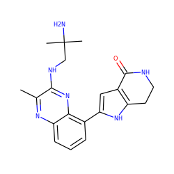 Cc1nc2cccc(-c3cc4c([nH]3)CCNC4=O)c2nc1NCC(C)(C)N ZINC000222438003