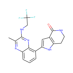 Cc1nc2cccc(-c3cc4c([nH]3)CCNC4=O)c2nc1NCC(F)(F)F ZINC000206080397