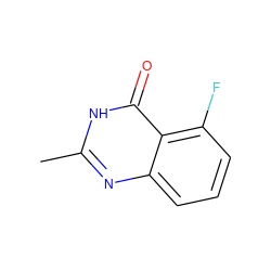 Cc1nc2cccc(F)c2c(=O)[nH]1 ZINC000000139258