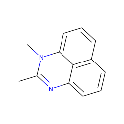 Cc1nc2cccc3cccc(c32)n1C ZINC000000205502