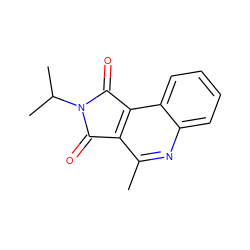 Cc1nc2ccccc2c2c1C(=O)N(C(C)C)C2=O ZINC000000467982