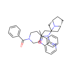 Cc1nc2cccnc2n1C1C[C@@H]2CC[C@H](C1)N2CCC1(c2ccccc2)CCN(C(=O)c2ccccc2)CC1 ZINC000071295300