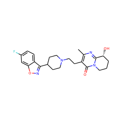 Cc1nc2n(c(=O)c1CCN1CCC(c3noc4cc(F)ccc34)CC1)CCC[C@H]2O ZINC000001481956