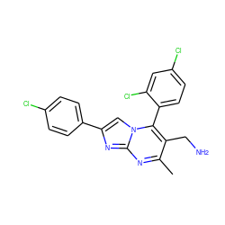 Cc1nc2nc(-c3ccc(Cl)cc3)cn2c(-c2ccc(Cl)cc2Cl)c1CN ZINC000058538206