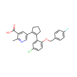 Cc1ncc(C2=C(c3cc(Cl)ccc3OCc3ccc(F)cc3)CCC2)cc1C(=O)O ZINC000028819284