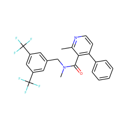 Cc1nccc(-c2ccccc2)c1C(=O)N(C)Cc1cc(C(F)(F)F)cc(C(F)(F)F)c1 ZINC000071318780