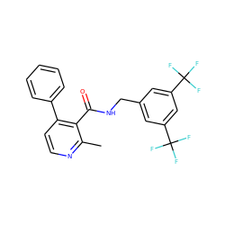 Cc1nccc(-c2ccccc2)c1C(=O)NCc1cc(C(F)(F)F)cc(C(F)(F)F)c1 ZINC000071316884