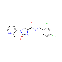 Cc1ncccc1N1C[C@@H](C(=O)NCc2ccc(Cl)cc2Cl)N(C)C1=O ZINC000064527550