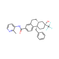 Cc1ncccc1NC(=O)c1ccc2c(c1)CC[C@@H]1C[C@@](O)(C(F)(F)F)CC[C@@]21Cc1ccccc1 ZINC000103297733