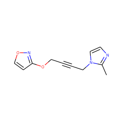 Cc1nccn1CC#CCOc1ccon1 ZINC000029056144