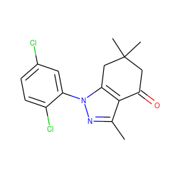 Cc1nn(-c2cc(Cl)ccc2Cl)c2c1C(=O)CC(C)(C)C2 ZINC000033702878