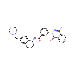 Cc1nn(-c2cccc(C(=O)N[C@@H]3CCCc4cc(CN5CCCCC5)ccc43)c2)c(=O)c2ccccc12 ZINC000072127895