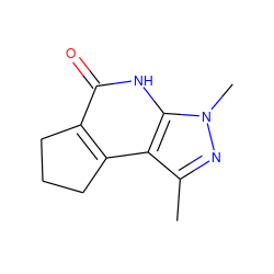 Cc1nn(C)c2[nH]c(=O)c3c(c12)CCC3 ZINC000021663187