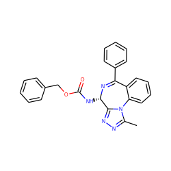 Cc1nnc2n1-c1ccccc1C(c1ccccc1)=N[C@H]2NC(=O)OCc1ccccc1 ZINC000034195842