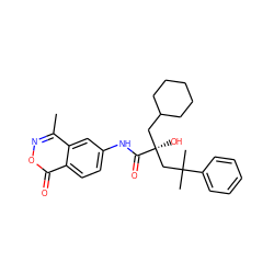 Cc1noc(=O)c2ccc(NC(=O)[C@@](O)(CC3CCCCC3)CC(C)(C)c3ccccc3)cc12 ZINC000028525753