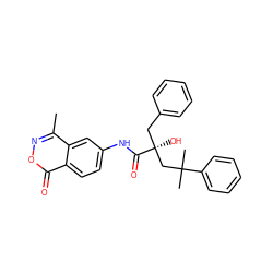 Cc1noc(=O)c2ccc(NC(=O)[C@@](O)(Cc3ccccc3)CC(C)(C)c3ccccc3)cc12 ZINC000028524048